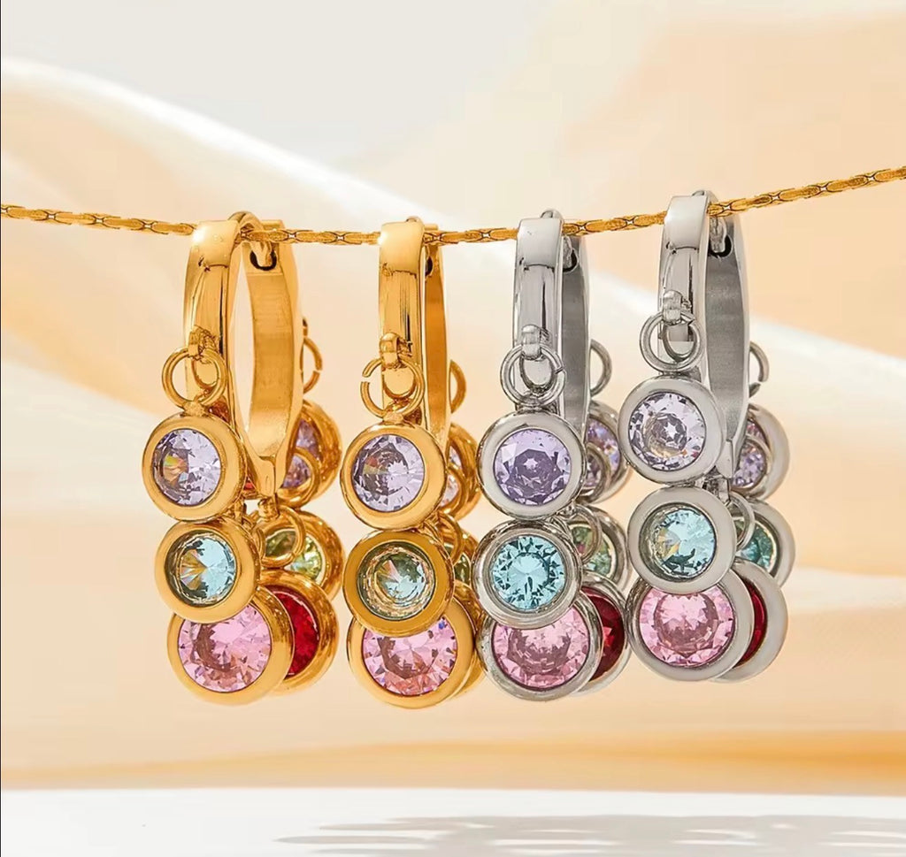 Celestial Charm Hoops