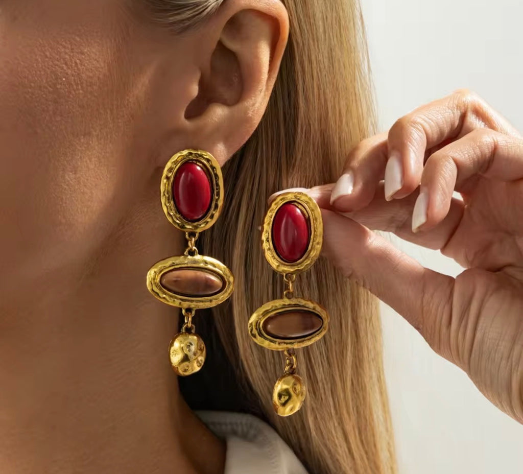 Vintage Resin Earrings
