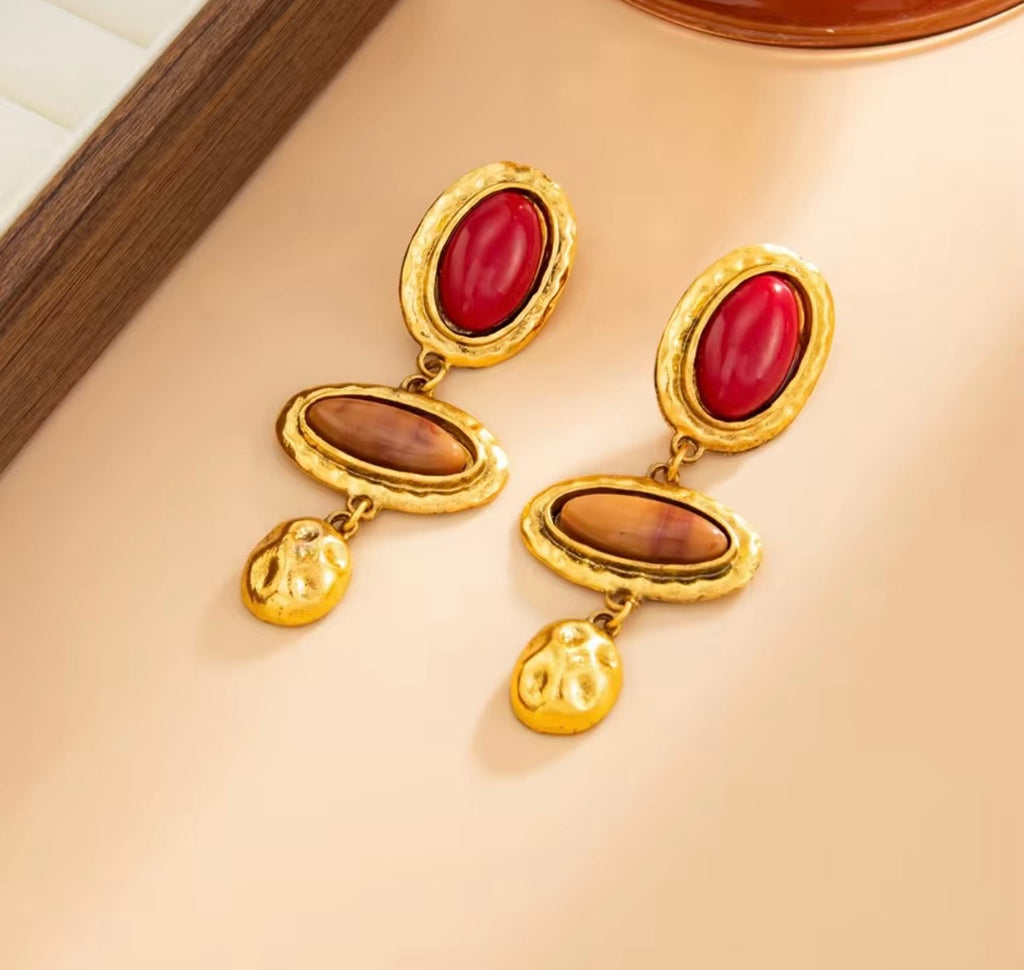 Vintage Resin Earrings