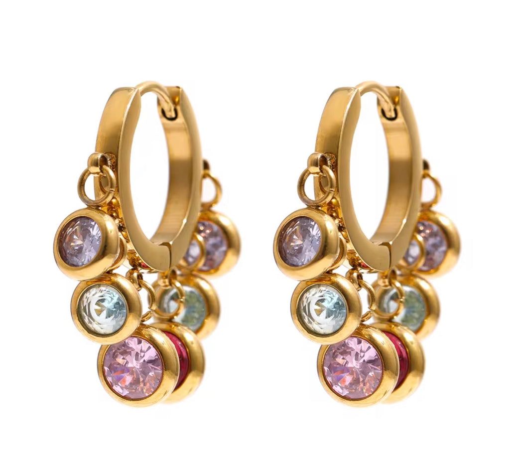 Celestial Charm Hoops