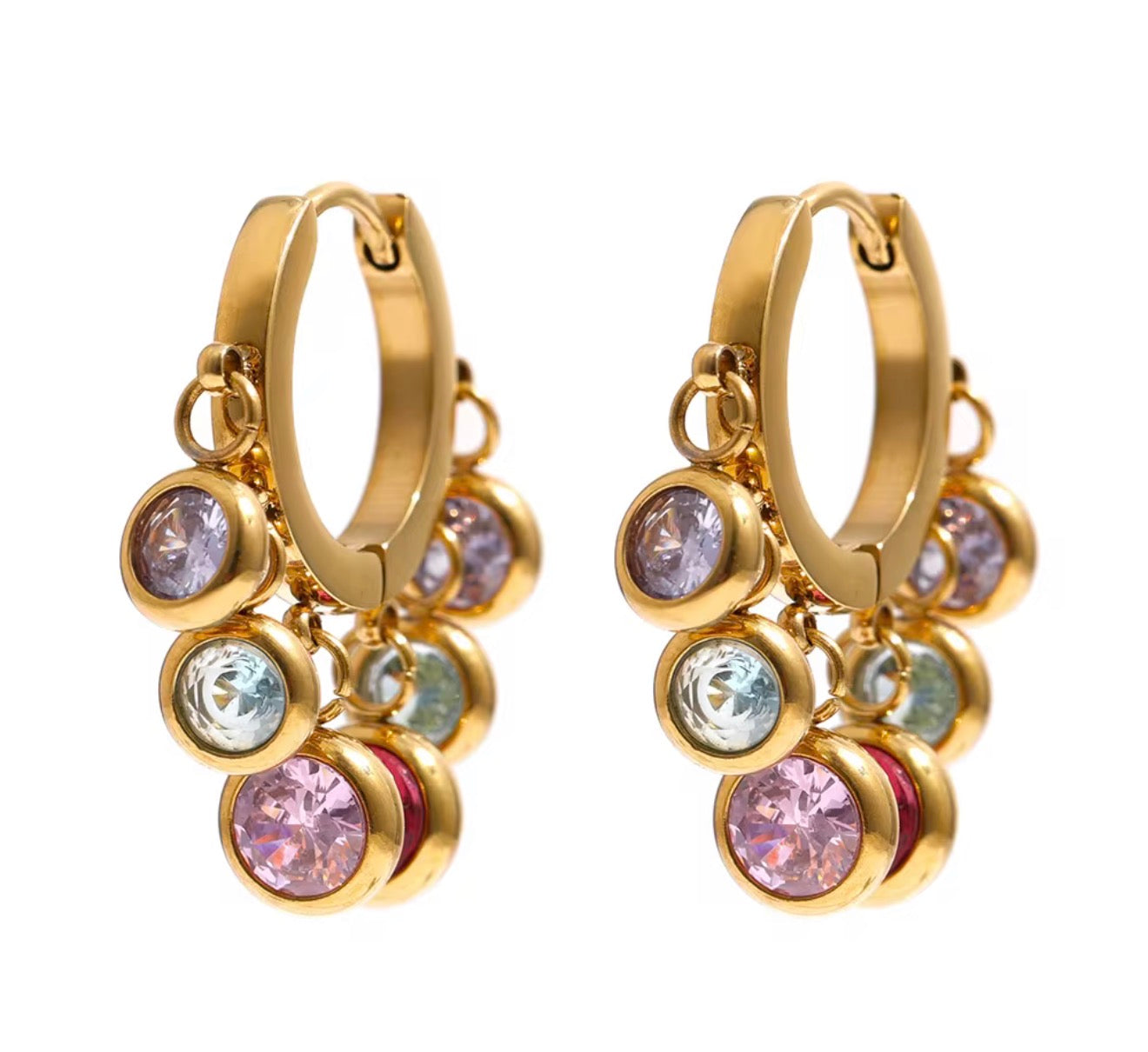 Celestial Charm Hoops
